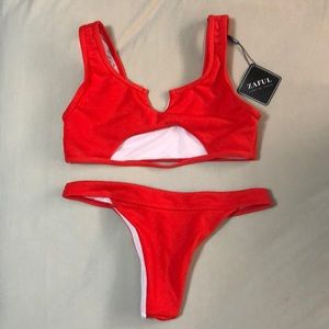 Red Bikini Set